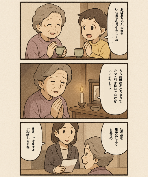 孫養子を相談するイメージ