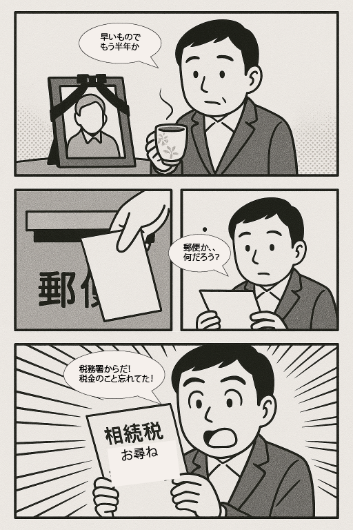 税務署からのお尋ねが届く